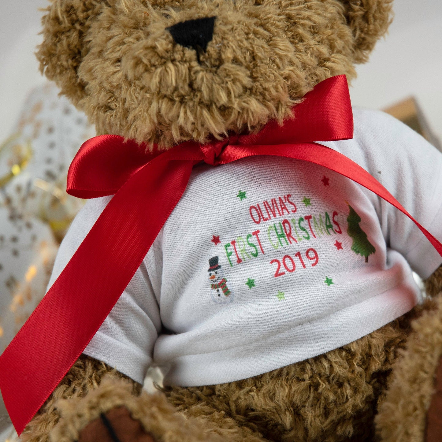 Personalised My First Christmas 2025 Teddy Bear