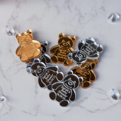 Personalised Teddy Bear Baby Shower Table Scatter Confetti Favour Decorations