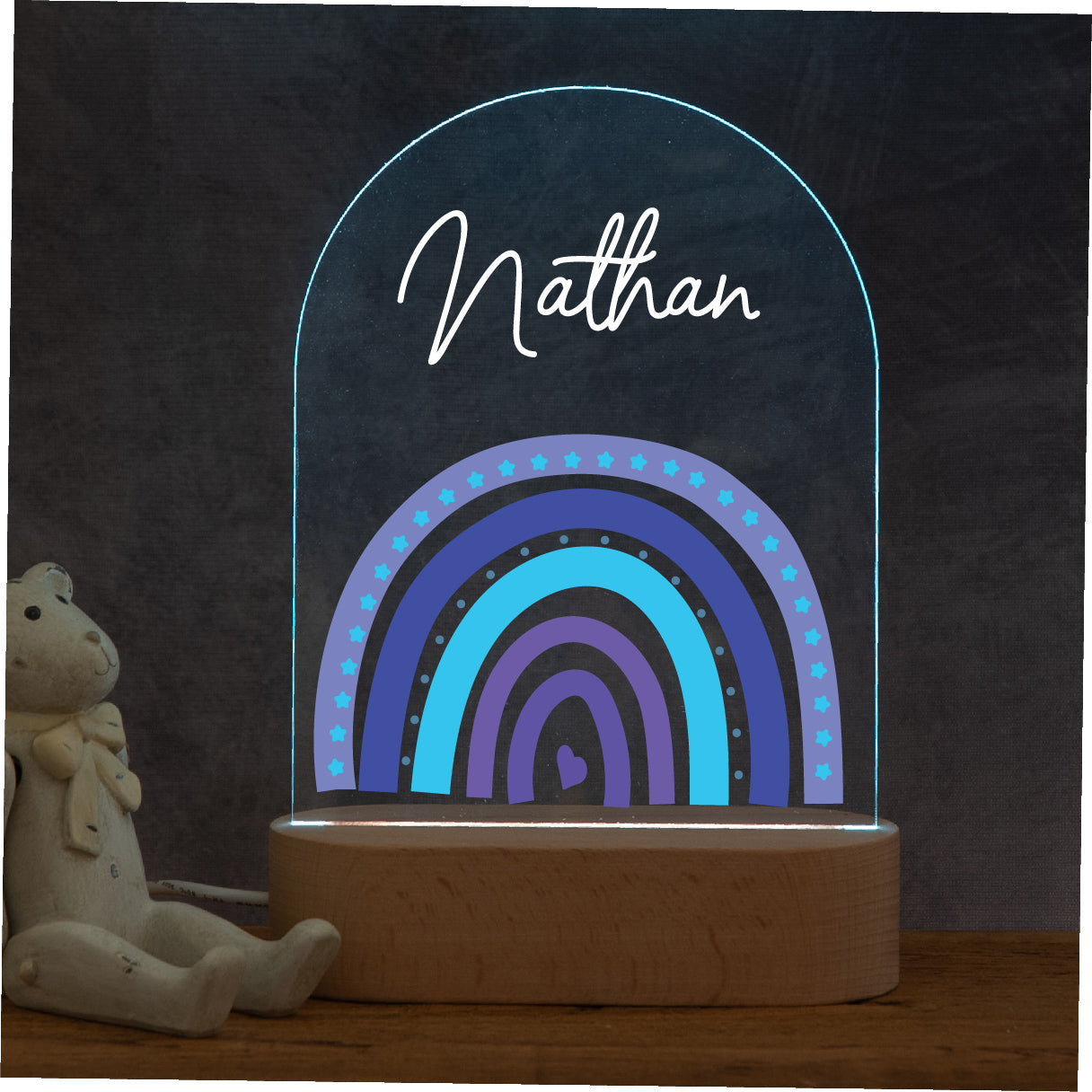 Personalised Rainbow Night Light