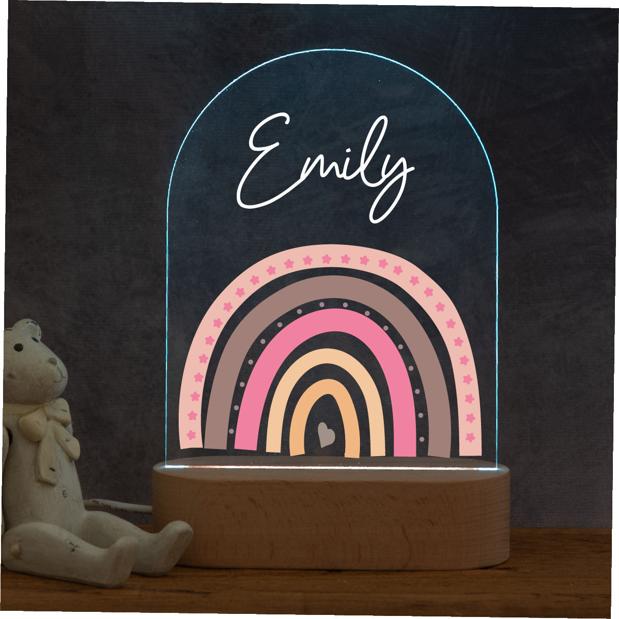 Personalised Rainbow Night Light