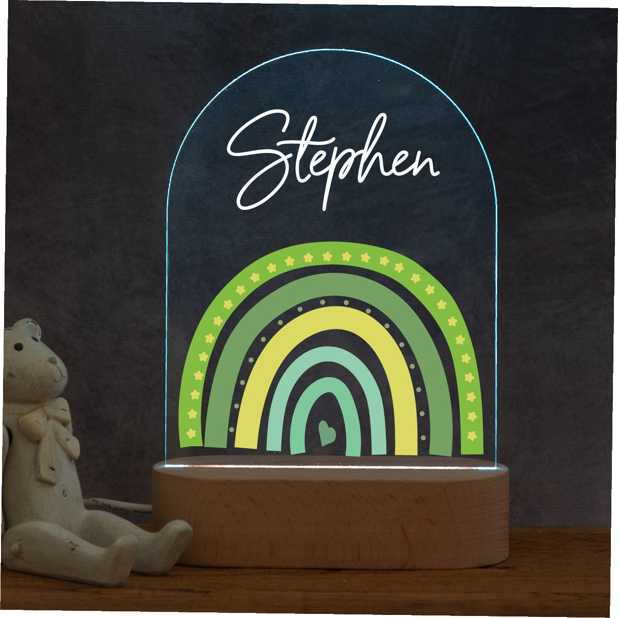 Personalised Rainbow Night Light