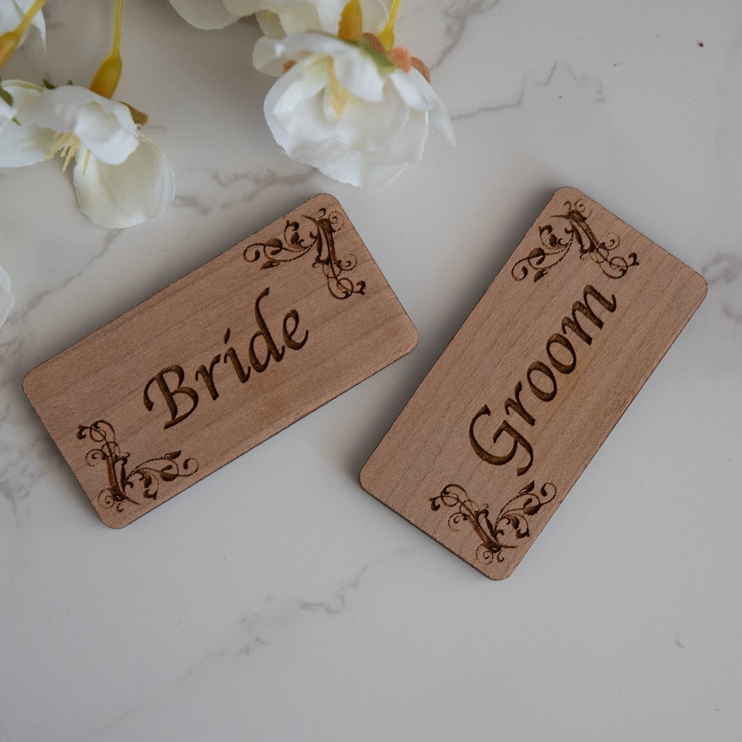 Personalised Wedding Rustic Wooden Place Names