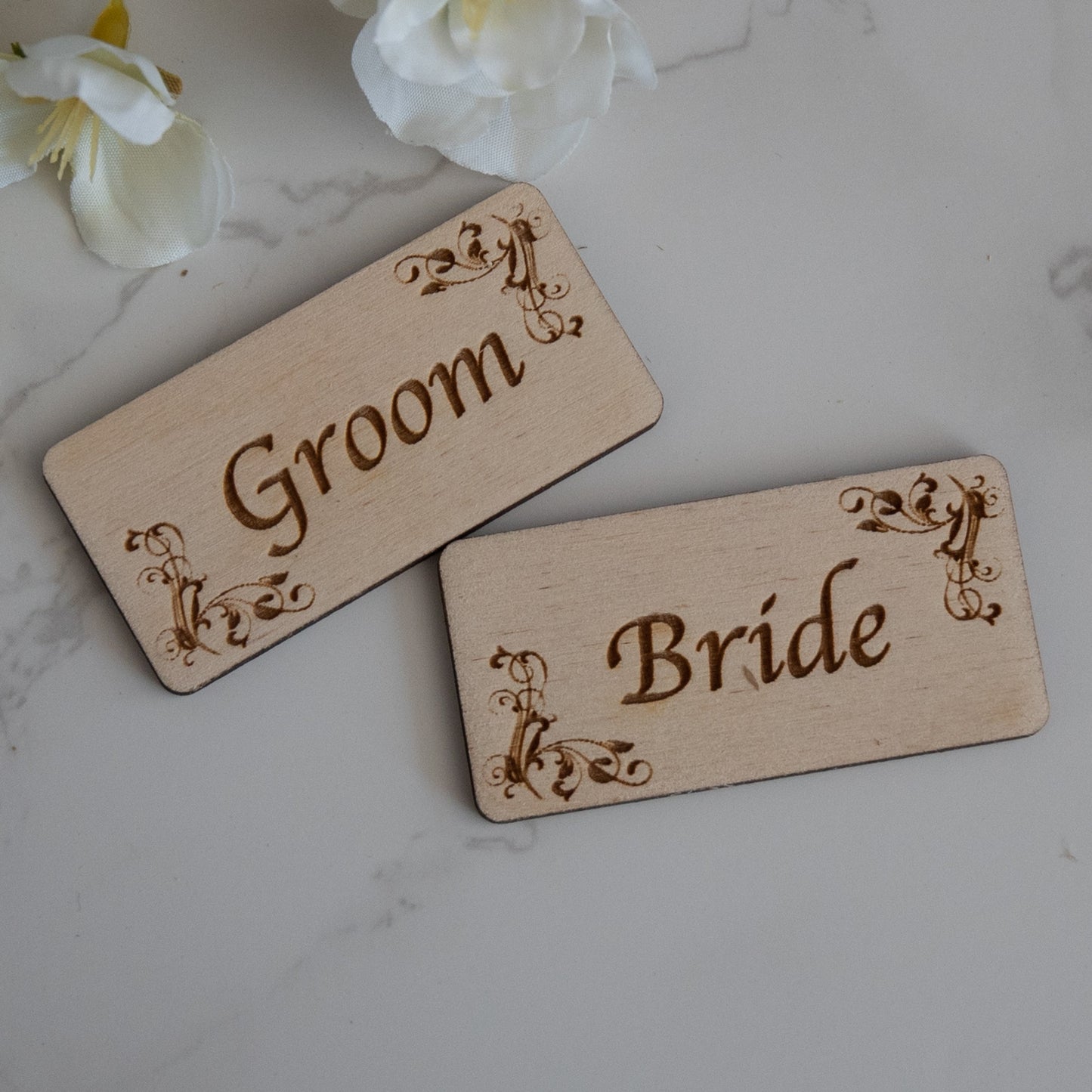 Personalised Wedding Rustic Wooden Place Names